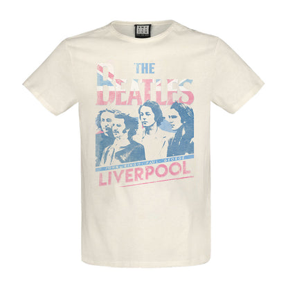 Vintage White - Front - Amplified Unisex Adult Liverpool 2nd Edition T-Shirt