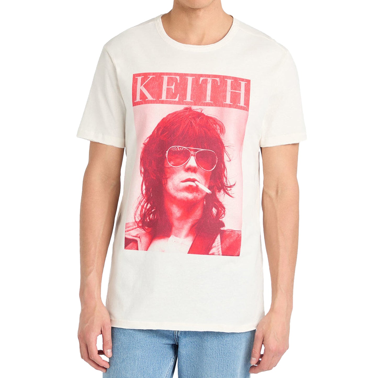 Vintage White - Lifestyle - Amplified Unisex Adult Kool Keef The Rolling Stones T-Shirt