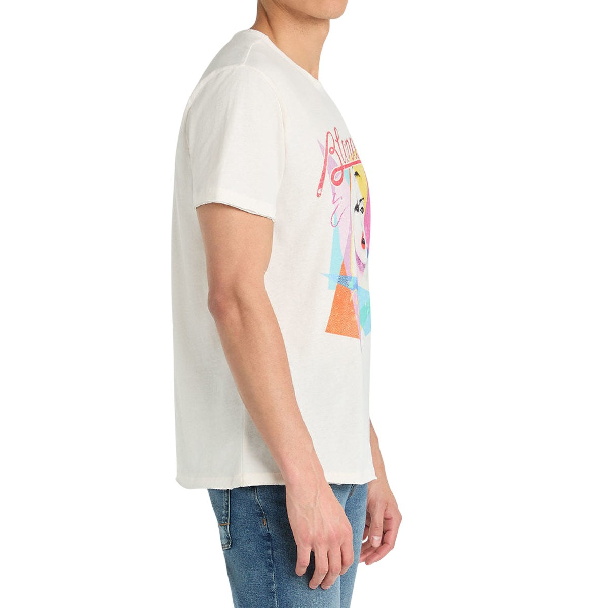Vintage White - Side - Amplified Unisex Adult Ahoy 80s Blondie T-Shirt