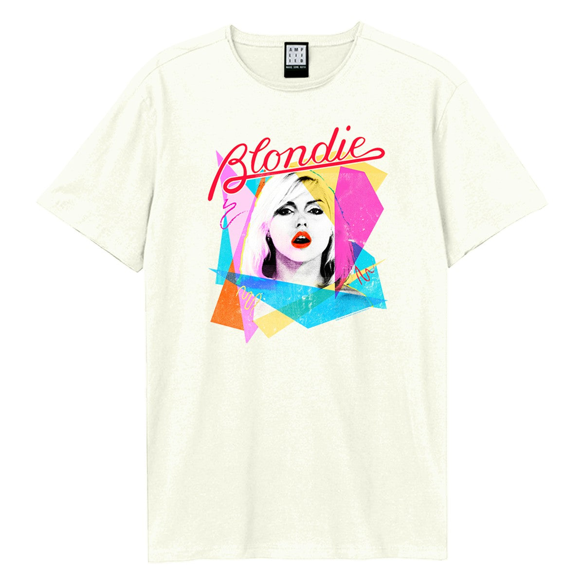 Vintage White - Front - Amplified Unisex Adult Ahoy 80s Blondie T-Shirt
