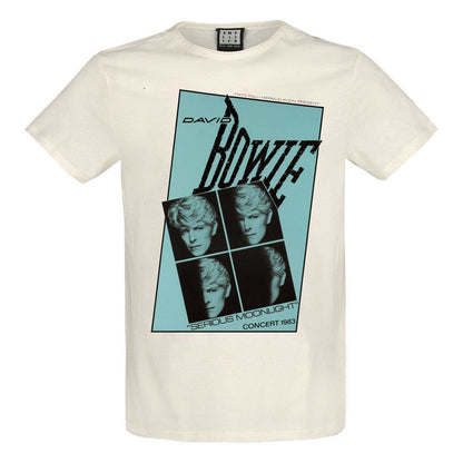 Vintage White - Front - Amplified Unisex Adult Serious Moonlight Quad David Bowie T-Shirt