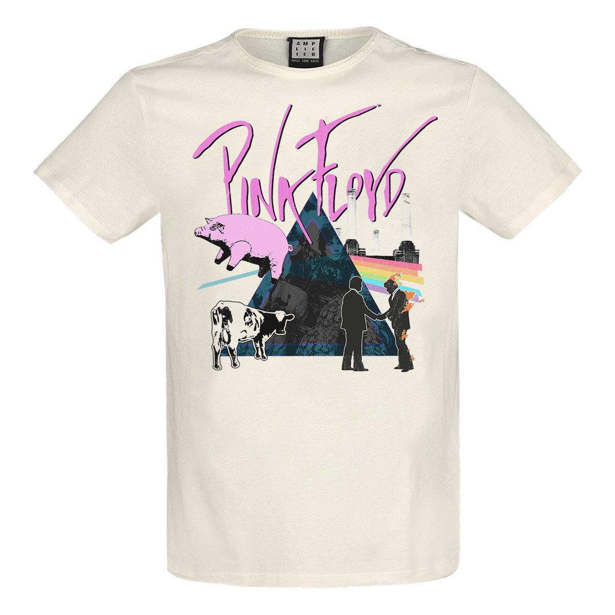 Vintage White - Front - Amplified Unisex Adult The Greats Pink Floyd T-Shirt