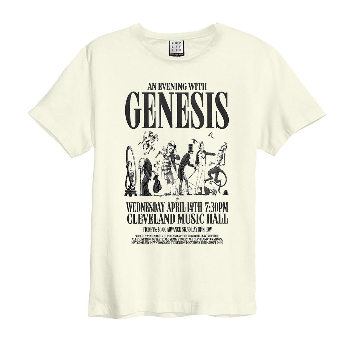 Vintage White - Front - Amplified Unisex Adult An Evening With Genesis T-Shirt