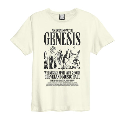Vintage White - Front - Amplified Unisex Adult An Evening With Genesis T-Shirt