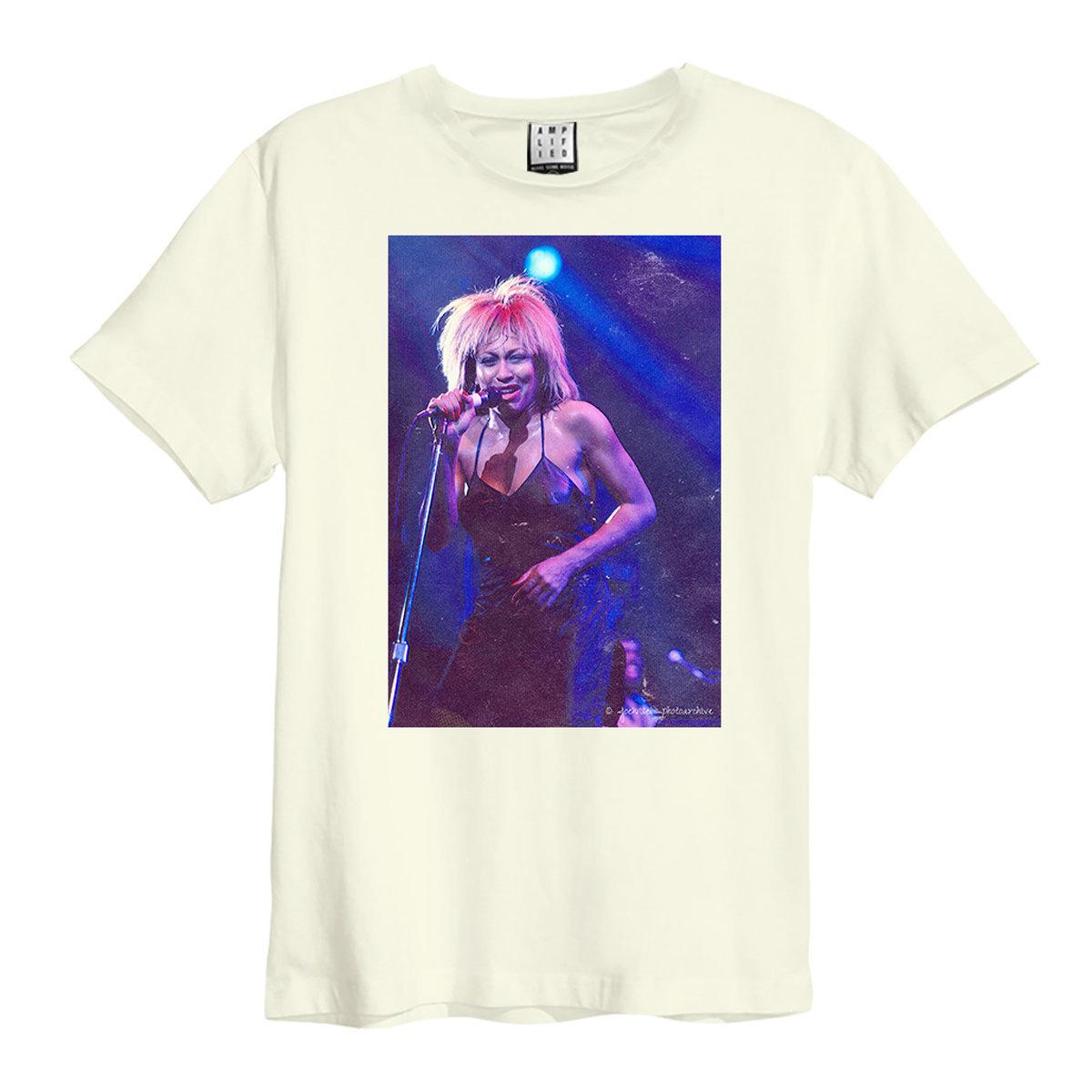 Vintage White - Front - Amplified Unisex Adult Tina Turner Joe Wise T-Shirt