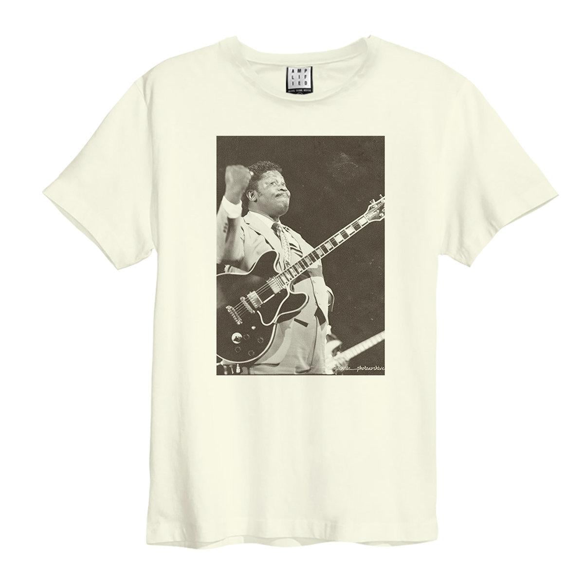 White - Front - Amplified Unisex Adult BB King Joe Wise T-Shirt
