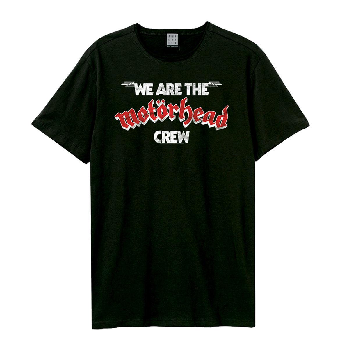 Black - Front - Amplified Unisex Adult Crew Motorhead T-Shirt