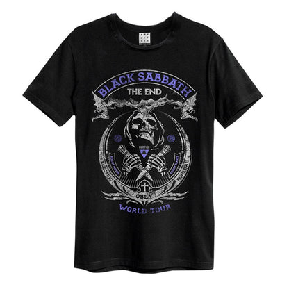 Black - Front - Amplified Unisex Adult The End Black Sabbath T-Shirt