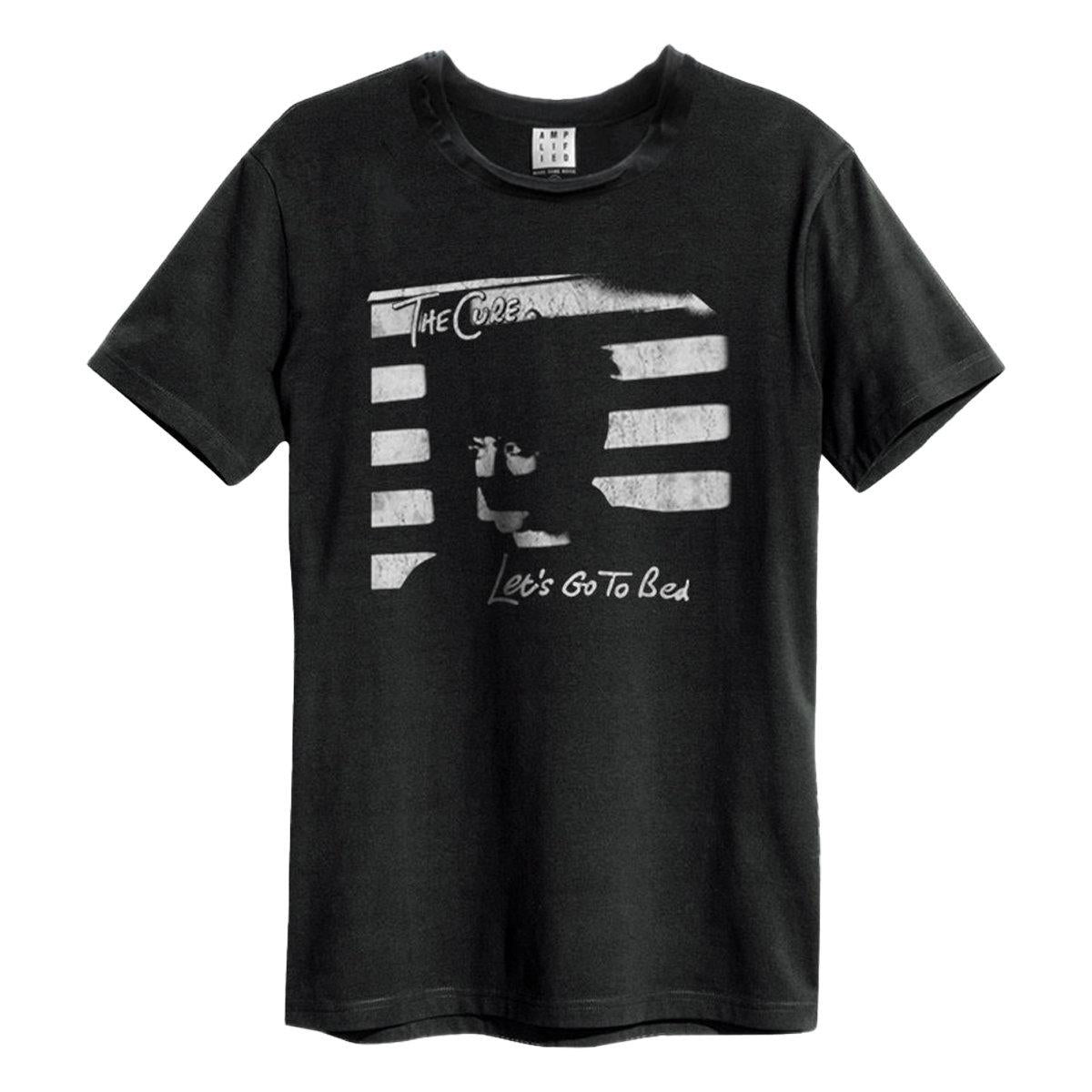 Black - Front - Amplified Unisex Adult Let´s Go To Bed The Cure T-Shirt