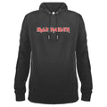 Slate - Front - Amplified Unisex Adult Iron Maiden Logo Hoodie