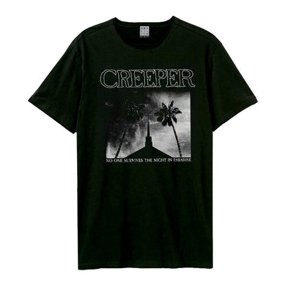 Black - Front - Amplified Unisex Adult Night In Paradise Creeper T-Shirt