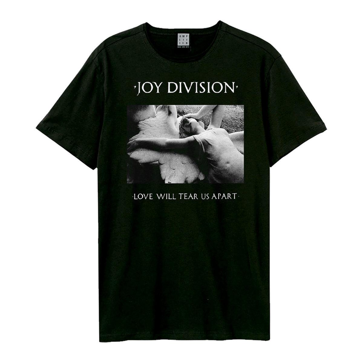 Black - Front - Amplified Unisex Adult Love Will Tear Us Apart Joy Division T-Shirt