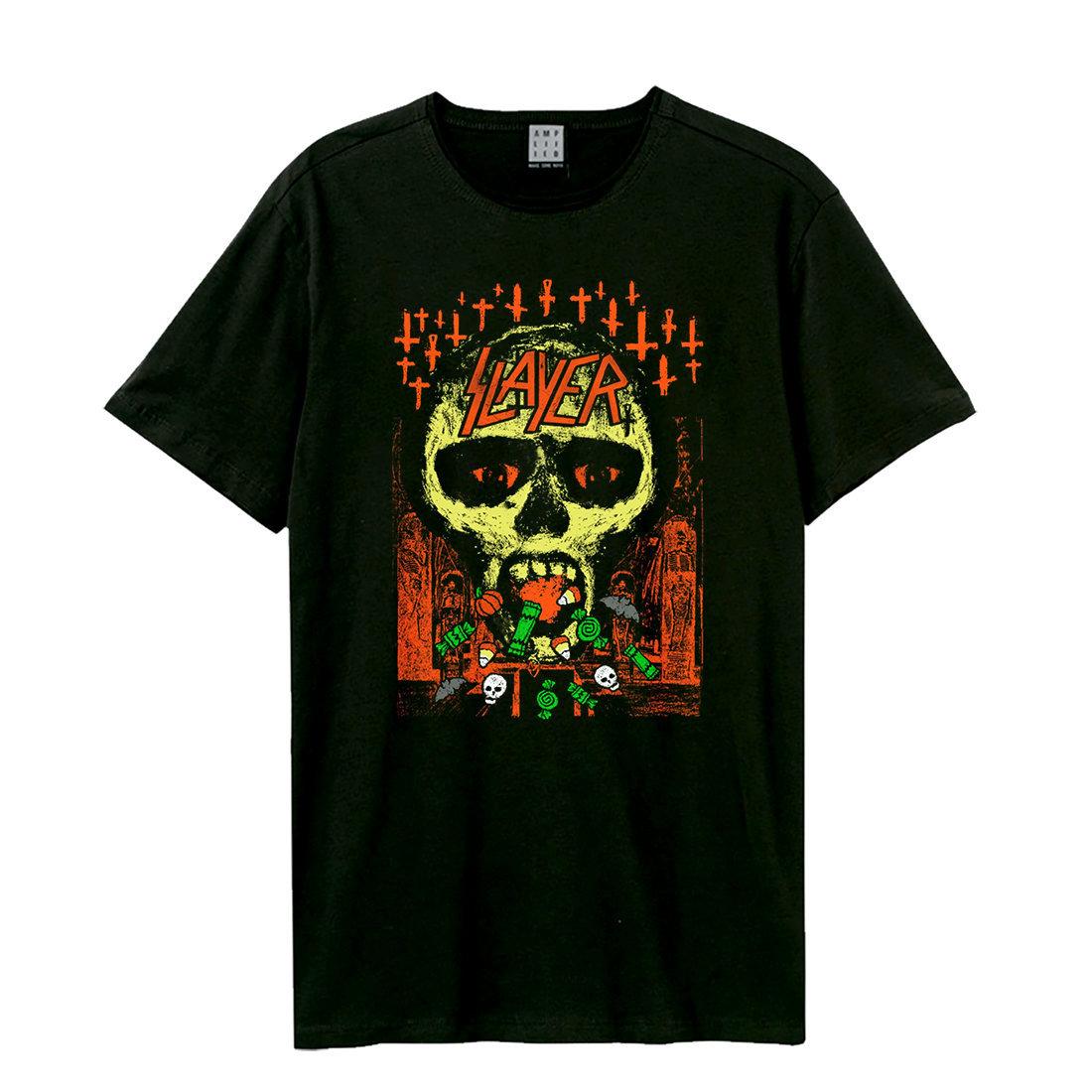 Black - Front - Amplified Unisex Adult Trick Or Treat Slayer T-Shirt