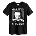 Black - Front - Amplified Unisex Adult Fists Marilyn Manson T-Shirt