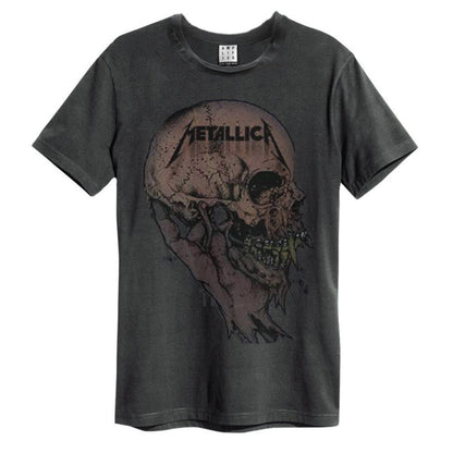 Charcoal - Front - Amplified Unisex Adult Sad But True Metallica T-Shirt