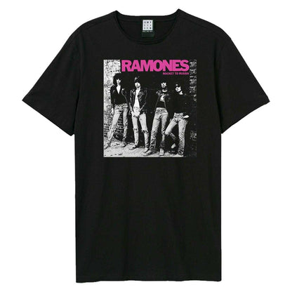 Black - Front - Amplified Unisex Adult Rocket To Russia Ramones T-Shirt