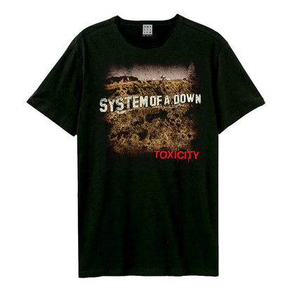 Black - Front - Amplified Unisex Adult Statue Toxicity Systems Of A Down T-Shirt