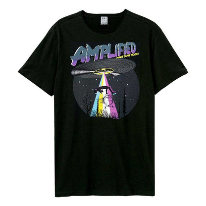 Black - Front - Amplified Unisex Adult Recorded Abduction T-Shirt