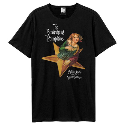 Black - Front - Amplified Unisex Adult Mellon Collie And The Infinite Sadness The Smashing Pumpkins T-Shirt