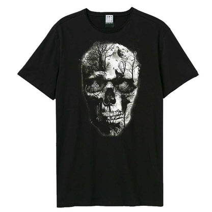 Black - Front - Amplified Unisex Adult Shadows Graveyard T-Shirt