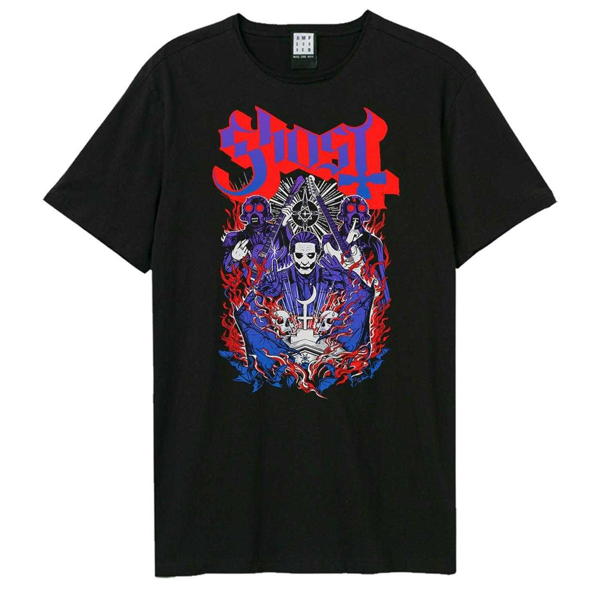 Black - Front - Amplified Unisex Adult Secrets Of The Muse Ghost T-Shirt