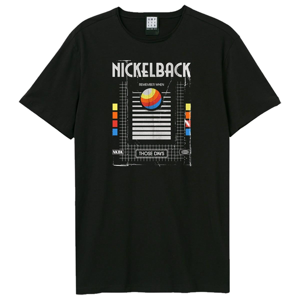 Black - Front - Amplified Unisex Adult Those Days Nickelback T-Shirt