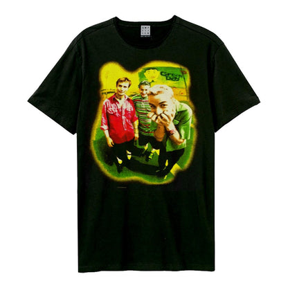 Black - Front - Amplified Unisex Adult Mugshot Rebels Green Day T-Shirt