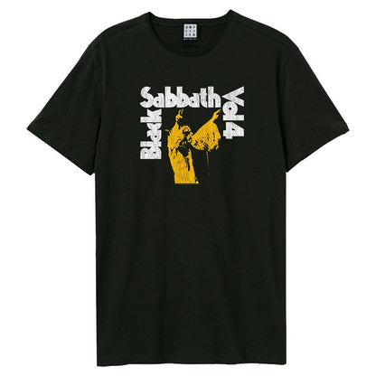 Black - Front - Amplified Unisex Adult Vol 4 Black Sabbath T-Shirt