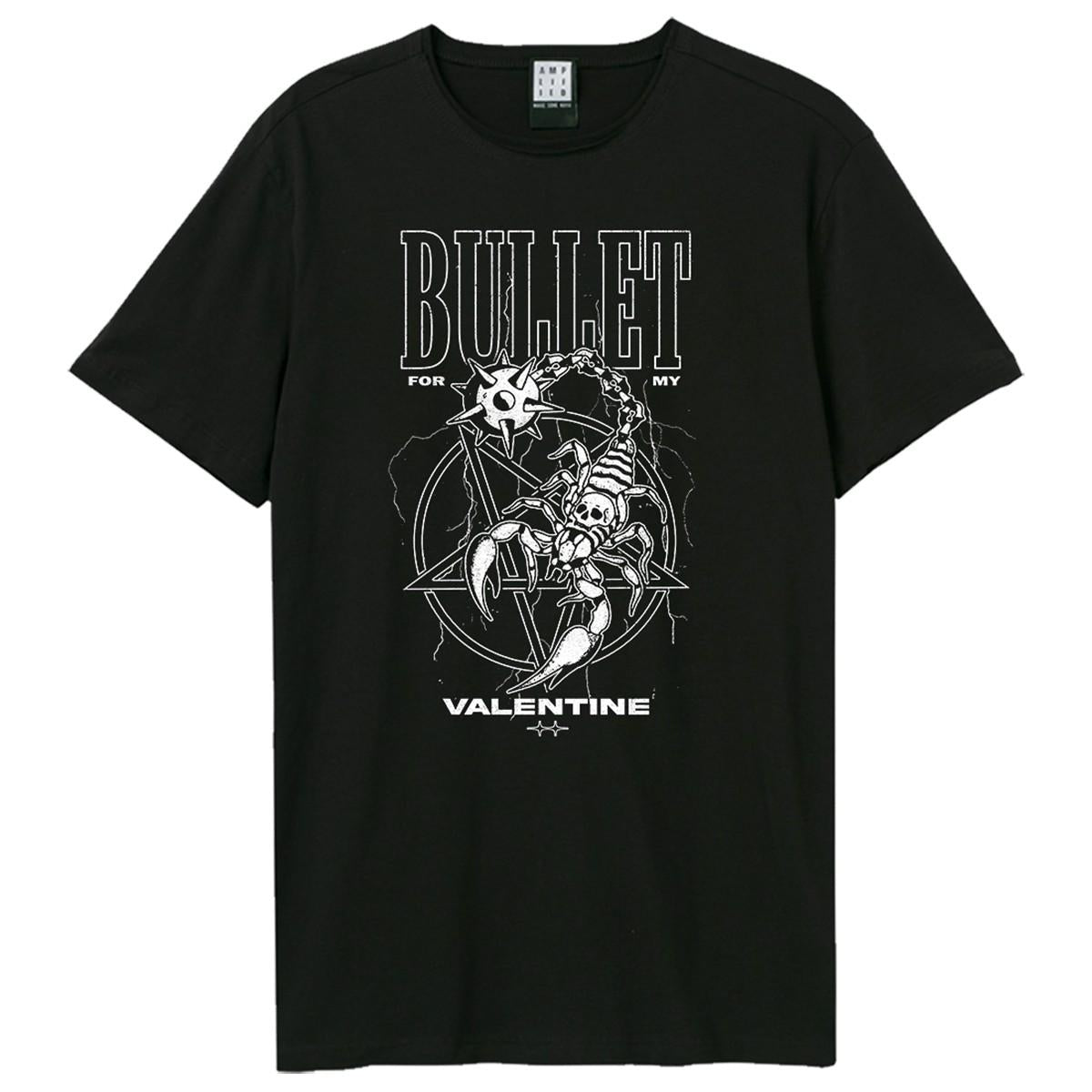 Black - Front - Amplified Unisex Adult Flail Scorpion Bullet For My Valentine T-Shirt
