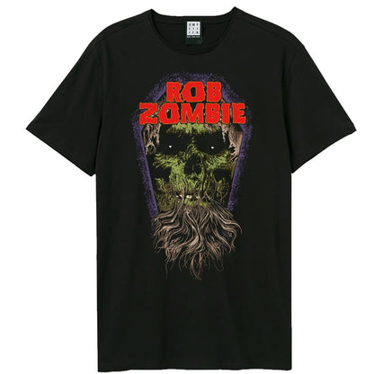 Black - Front - Amplified Unisex Adult Green Zombie Rob Zombie Halloween T-Shirt