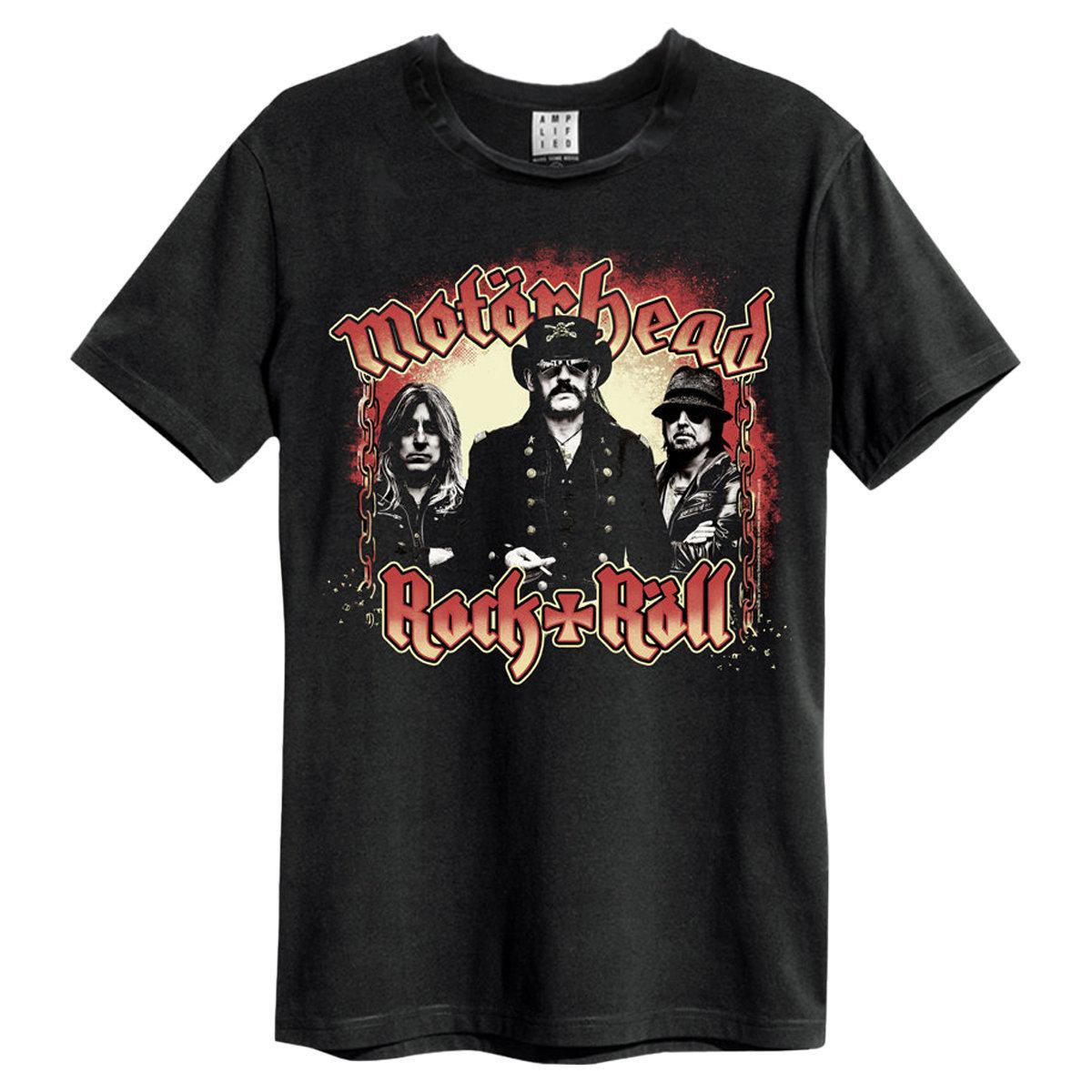 Black - Front - Amplified Unisex Adult Chains Motorhead T-Shirt