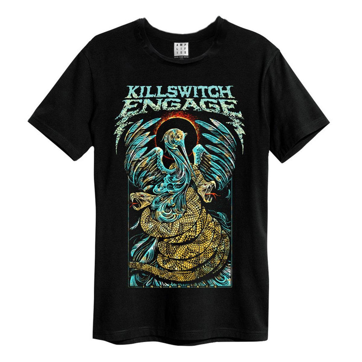Black - Front - Amplified Unisex Adult Crane Killswitch Engage T-Shirt