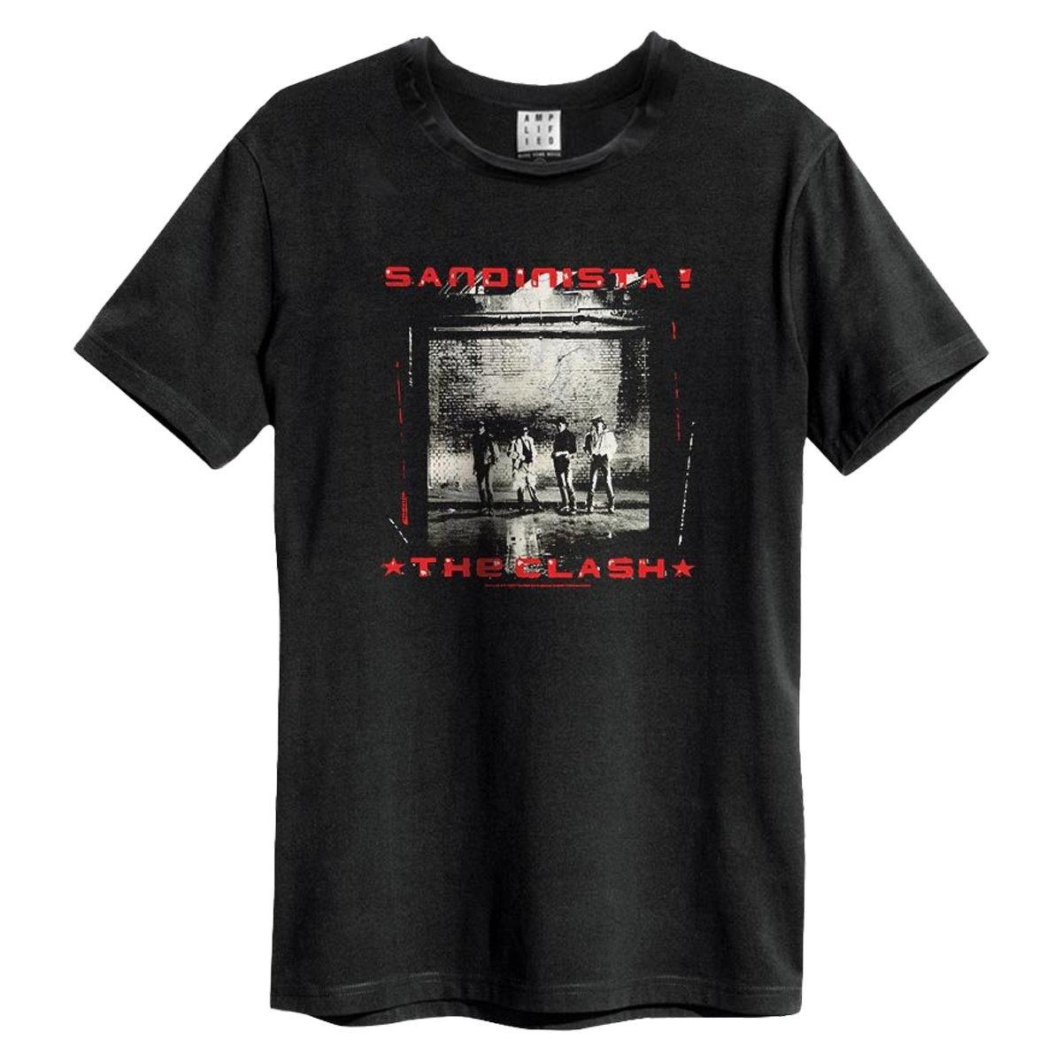 Black - Front - Amplified Unisex Adult Sandinista The Clash T-Shirt