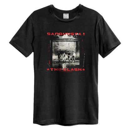 Black - Front - Amplified Unisex Adult Sandinista The Clash T-Shirt