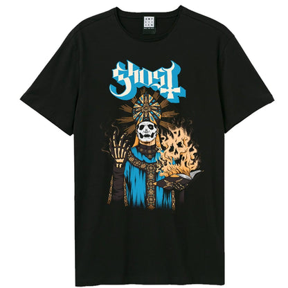 Black - Front - Amplified Unisex Adult Ghost Halloween T-Shirt