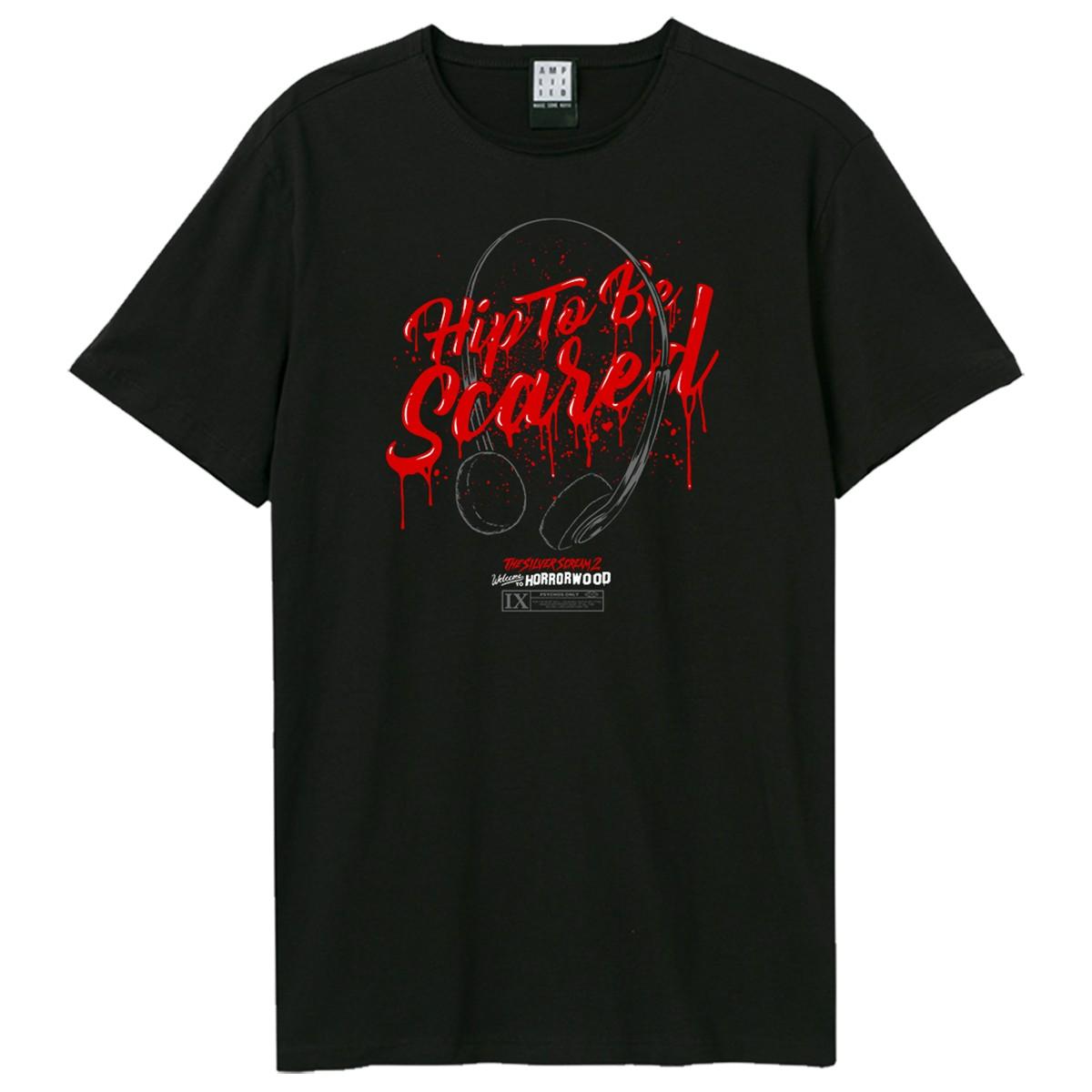 Black - Front - Amplified Unisex Adult Hip To Be Scared Ice Nine Kills T-Shirt