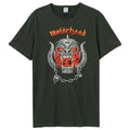 Charcoal - Front - Amplified Unisex Adult Warpig Flames Motorhead T-Shirt