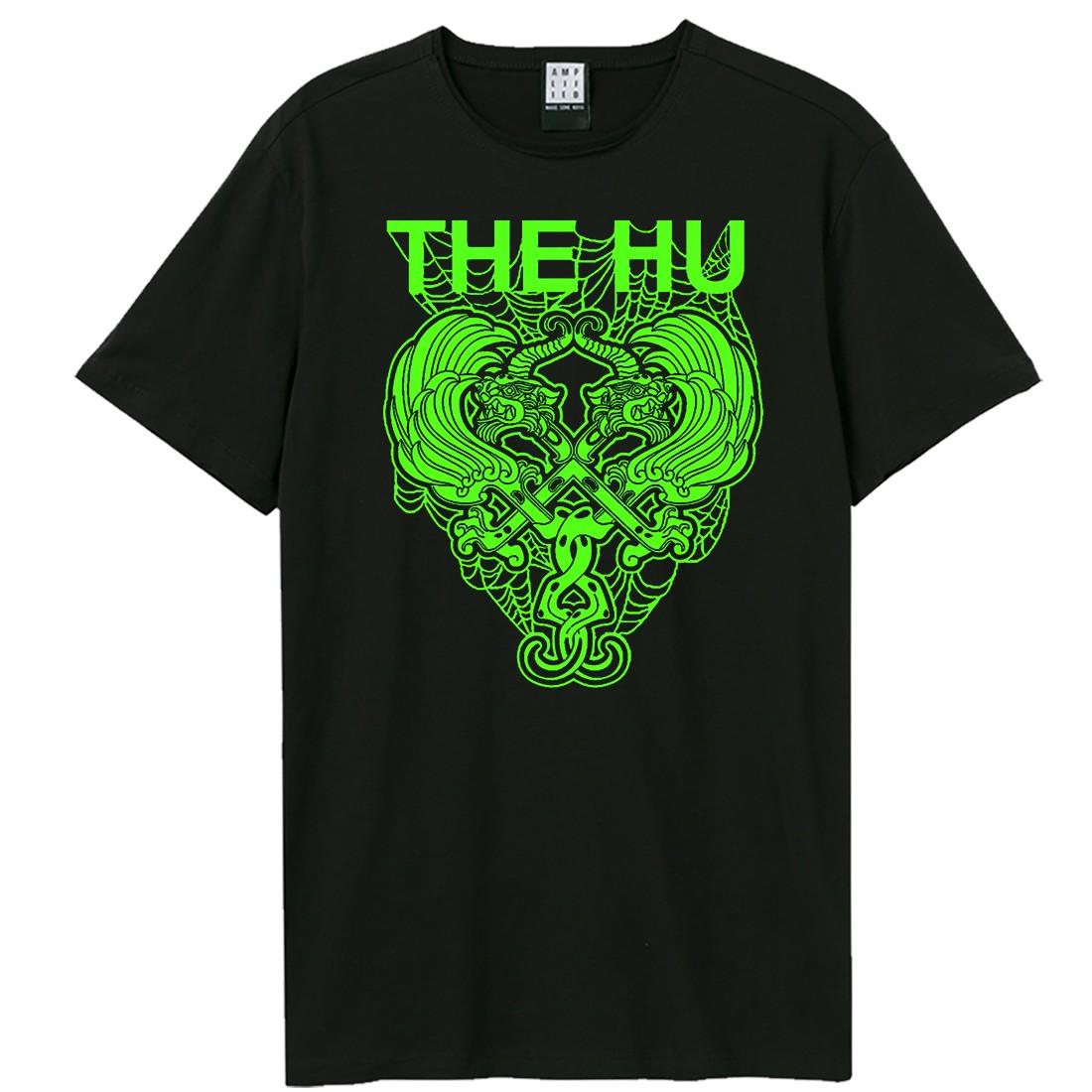 Black - Front - Amplified Unisex Adult Halloween The Hu T-Shirt