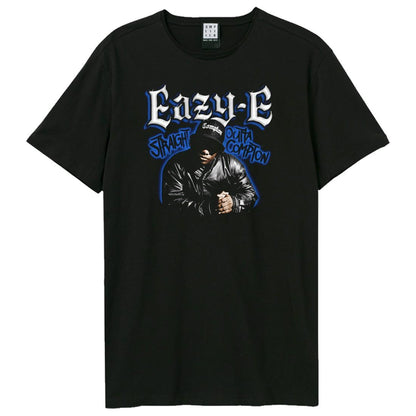 Black - Front - Amplified Unisex Adult Street Art Eazy-E T-Shirt