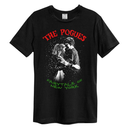 Black - Front - Amplified Unisex Adult Fairytale In Colour The Pogues T-Shirt