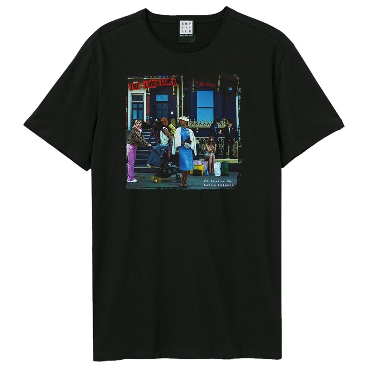 Black - Front - Amplified Unisex Adult Aqe The Libertines T-Shirt