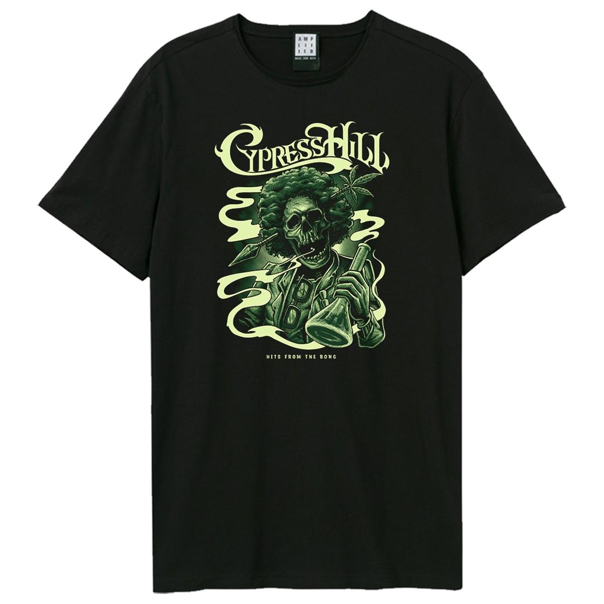 Black - Front - Amplified Unisex Adult Skull Bong Cypress Hill T-Shirt