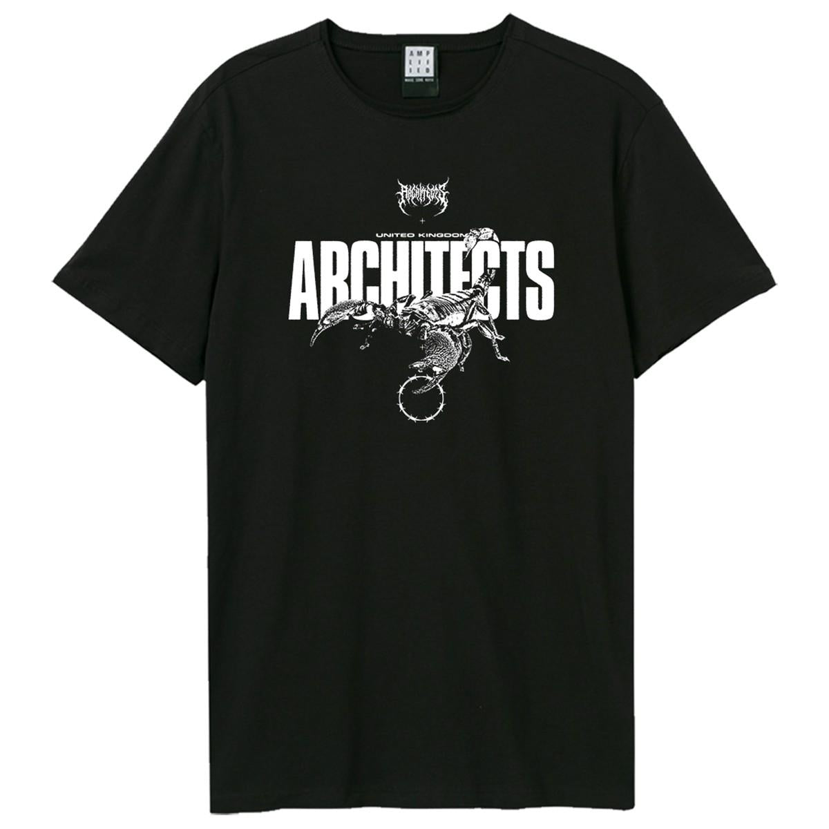 Black - Front - Amplified Unisex Adult Scorpion Architects T-Shirt