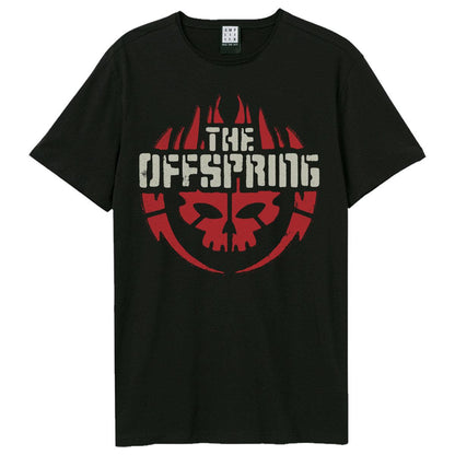 Black - Front - Amplified Unisex Adult Skull Logo The Offspring T-Shirt