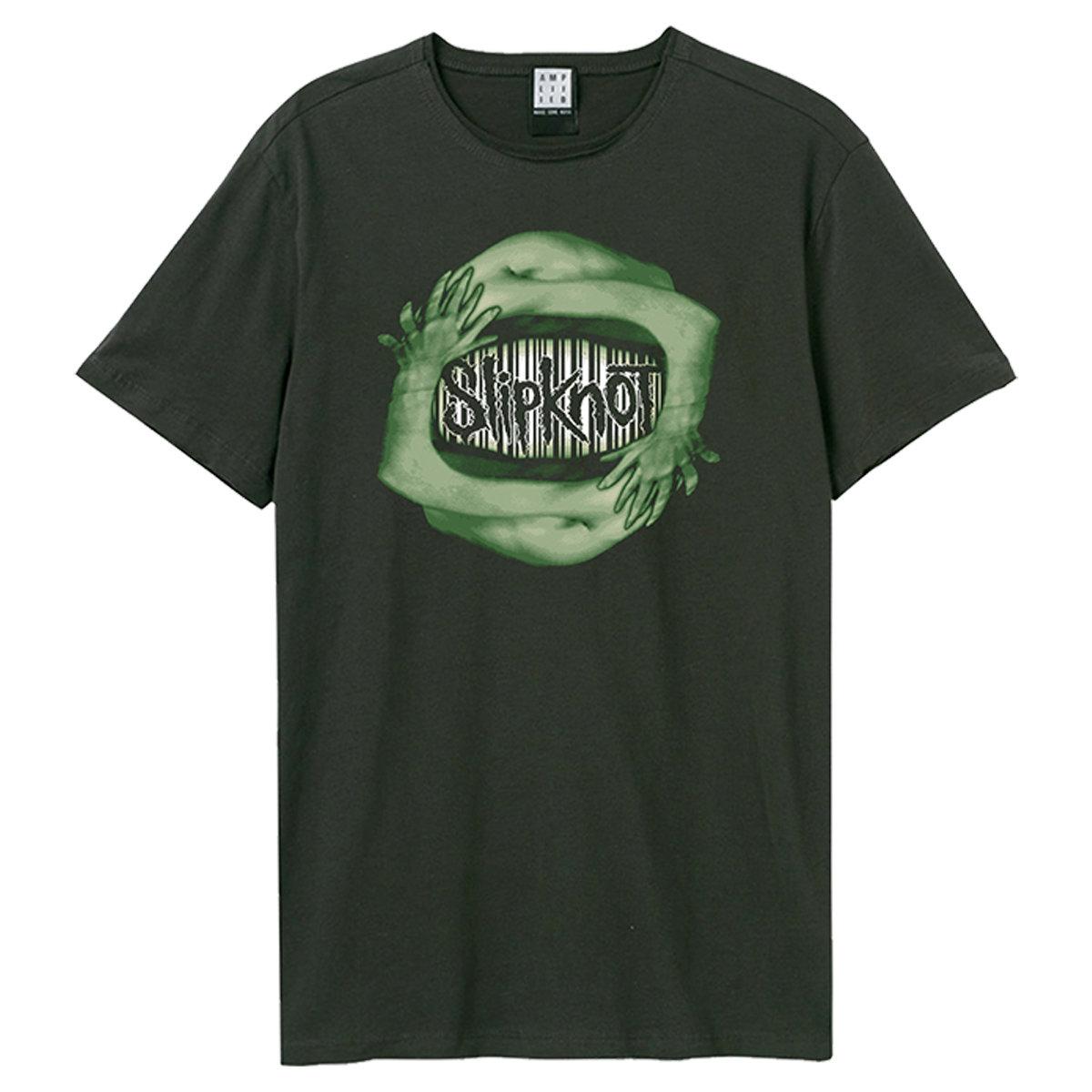 Charcoal - Front - Amplified Unisex Adult Tv Arms Slipknot T-Shirt