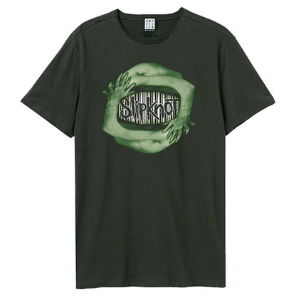 Charcoal - Front - Amplified Unisex Adult Tv Arms Slipknot T-Shirt