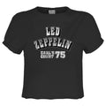 Charcoal - Front - Amplified Womens-Ladies Earl´s Court 75 Led Zeppelin Crop Top