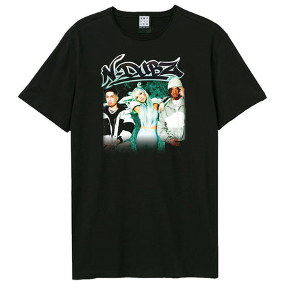 Black - Front - Amplified Unisex Adult Fire Group Shot N Dubz T-Shirt