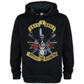 Black - Front - Amplified Unisex Adult Tophat Skull Guns N Roses Hoodie