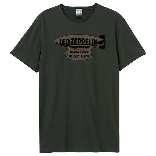 Charcoal - Front - Amplified Unisex Adult May 1975 Led Zeppelin T-Shirt